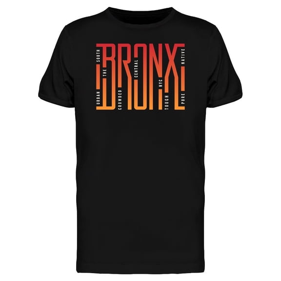 Bronx Streets Stylish Typography Tee Men's -Image by Shutterstock