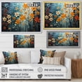 thumbnail image 4 of Designart "Leaves Autumnal Euphony Patchwork II" Modern Wall Decor, 4 of 5