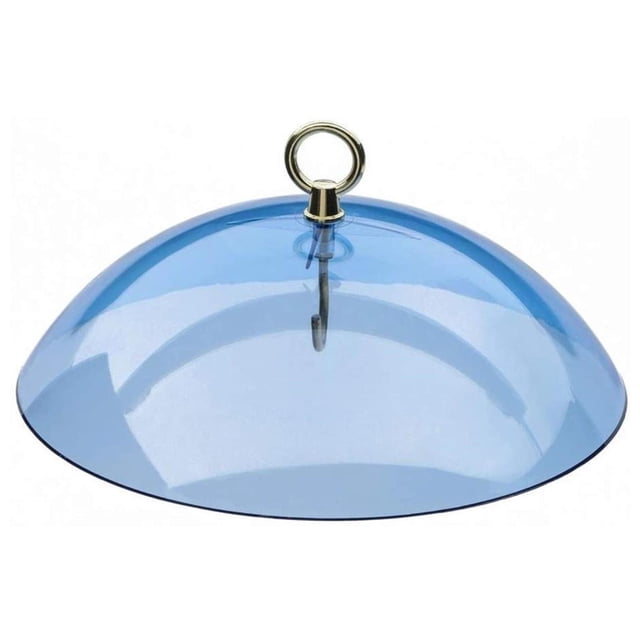 Cubierta protectora para comedero de pájaros, comederos para exteriores, protector de lluvia para colibrí, pájaro azul Zulema Cubierta de comedero para pájaros
