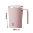 thumbnail image 3 of Rechargeable Automatic Mixing Cup 14oz, 304 Stainless Steel Blender for Protein Shakes & Coffee Beverages, 3 of 3