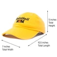 thumbnail image 3 of DALIX Basketball Mom Hat and Caps for Women in Gold, 3 of 7