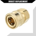 thumbnail image 4 of Adaptador de pistola de lavado a presión hembra universal para coche, bronce M18 x 1.5 tono cobre, 4 of 7