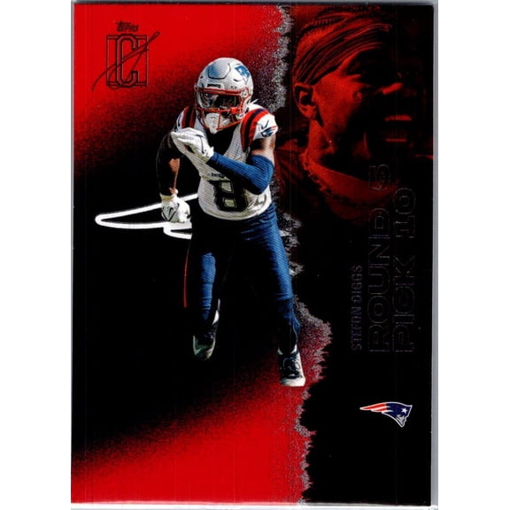 Collectible 2025 Topps Stefon Diggs #89 Red & Black Football Trading Card New England Patriots NFL New England Patriots NFL Football Trading Card