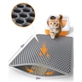 thumbnail image 6 of ZZ Cat Litter Mat - 46" x 35" Jumbo Litter Box Mat with Double Layers, Urine-Proof and Non-Slip Litter Trapping Mat, 6 of 6