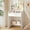 White, variant on Vanity Desk with Lighted Mirror, Wooden