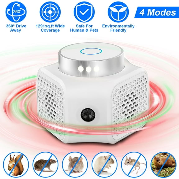 Rodent Animal Repellent iMounTEK Ultrasonic Rat Deterrent Squirrel Repellent Electronic Pest Control