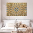 thumbnail image 2 of Elephant Stock Moroccan Ceramic Tile Abstract Wall Art - Horizontal Canvas Wall Art - Dining Room Wall Decor - Decor Elements Canvas - Orange And Blue Decor - 48" x 32", 2 of 8