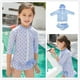 thumbnail image 3 of Traje de baño infantil con protección solar, bonito traje de surf de aguas termales de tres piezas para bebés y estudiantes, de manga larga, dividido, para niños pequeños, medianos y grandes, 3 of 6