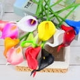 thumbnail image 4 of OUSITAID Artificial Flower Vase Decoration Elegant Fancy Calla Shape Artificial Plant, 4 of 4