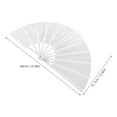 thumbnail image 2 of FRCOLOR Sublimation Ready Plastic Hand Fans DIY Blank Handheld Folding Fans Chinese Dance Festival Party Decorations Kung Fu Performance Accessories, 2 of 7