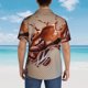 thumbnail image 4 of Fotbe Coffee Beans Chocolate Splash Camisa Hawaiana para Hombre Unisex – Camisa Casual de Verano con Botones de Manga Corta de Algodón y Lino,X-Large, 4 of 7