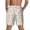thumbnail image 2 of Lsque Mens Swim Trunks Rose Flowers Pattern - Bathing Suit Compression Liner - Beach Swim Shorts Swimwear - (S-3XL) - Stretch Quick Dry -X-Large, 2 of 9