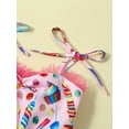 thumbnail image 5 of Bagilaanoe Toddler Baby Girl Summer Dress Candy Print Sleeveless A-line Dresses 3T 4T 5T 6T Kids Casual Swing Sundress, 5 of 9