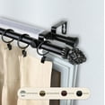 thumbnail image 4 of Gisela 13/16" Double Bay Window curtain rod Adjustable 20"-36", 38"-72" - Black, 4 of 4