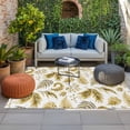 thumbnail image 2 of Botanical Yellow Outdoor Rug for Patio/Deck/Porch, Non-Slip Large Area Rug 5 x 7 Ft, Vintage Ferns Herbs Country Plant Leaf Indoor Outdoor Rugs Washable Area Rugs, Camping Rug Carpet Runner, 2 of 8