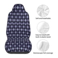 thumbnail image 5 of Xecao Purple and Blue Squares Print Car Seat Cover in That Fits Most Cars, Vans, SUVs, and Trucks., 5 of 7