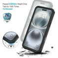 thumbnail image 6 of for iPhone 16 Plus Case, IP68 Waterproof Dustproof Shockproof Cases with Built-in Screen Protector, 360 Full Body Heavy Duty Rugged Phone Cover for iPhone 16 Plus - 6.7 inch (Black/Clear), 6 of 14