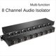 thumbnail image 5 of Aislador de Audio Multifunción T8 de 8 Canales el Aislador de Audio XLR de 6,35 mm Montado en Bastidor de 1U Elimina la Corriente, 5 of 5