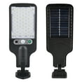 thumbnail image 2 of COFEST Solar Outdoor Lights， Motion Sensor Solar Powered Lights IP65， 3 Modes， with Remote Control， Wall Security Lights for Fence Yard Garden Patio Front Black, 2 of 7
