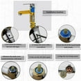 thumbnail image 4 of 2pcs Replacement Faucet Cartridge, 20 Teeth Ceramic Disc Cartridge G1/2" Replacement Brass Faucet Valve,for Bathroom Kitchen Tap(dia:35mm/1.37in), 4 of 5