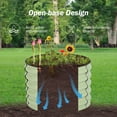 thumbnail image 5 of BPS Galvanized Metal Raised Garden Bed Kit, 2Pcs 2x2x1.4 ft Round Outdoor Planter Boxes for Vegetables Flowers, Green, 5 of 5