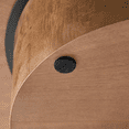 thumbnail image 7 of Hassch 31.4" Simple Coffee Table, Round Cocktail Table for Home Office, Walnut, 7 of 7