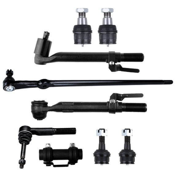 9pcs Tie Rod Front Side Alloy Steel Coated for Ford for F250 SuperDuty 2005-2016 for F350 SuperDuty 2005-2016