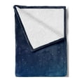 thumbnail image 2 of Half Moon Soft Flannel Fleece Throw Blanket, Snowy Mountains Aurora Borealis, Cozy Plush for Indoor and Outdoor Use, 60" x 80", Indigo Pale Purple, by Ambesonne, 2 of 5