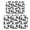 Black Cat and Flower White Pattern, variant on Bigfoot and Silhouette Brown Pattern Bath Mat Set Of 2,Non-Slip Rug for Bathroom,Kitchen,Bedroom,Entrance, 30x17 and 23.5x15.7 Inches