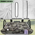 thumbnail image 6 of Uorisanigo Golf Cart Seat Covers Anti-Slip Green Camo Print Golf Cart Seat Towel Blanket Breathable Bench Seat Cover for Yamaha, EZGO, Club Cars, Icon and More 2-Seats Cart, 6 of 7
