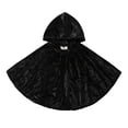 thumbnail image 2 of Toddler Baby Boys Girls Unisex Velvet Hooded Cape with Tie Front Closure for Festive Holiday Party Dress Up and Themed Outerwear Poncho 6-12 Months Jacket for Little Kids, 2 of 8