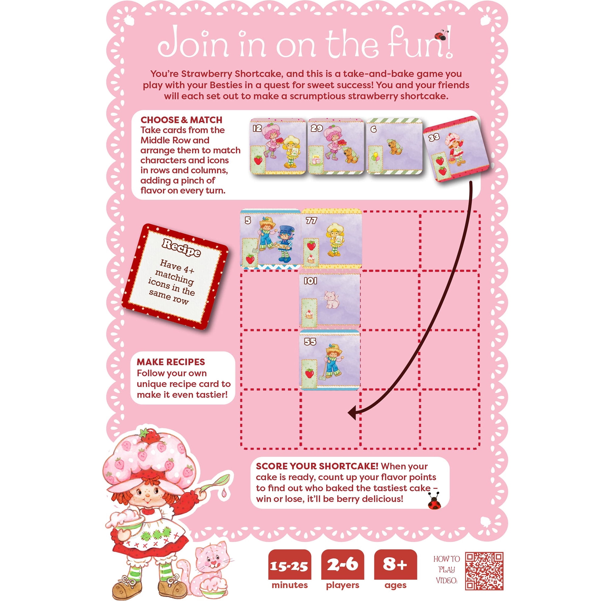 Maestro Media: Strawberry Shortcake: Berry Besties Bake-off - Card Game, Strategy & Bidding, Playful Theme & Design, Kids Ages 8+, 2-6 Players, 30 Min