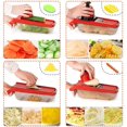 thumbnail image 4 of Vegetable Slicer Stainless Steel Vegetable Cutter 6 Blades Professional Mandolin Vegetable Grater Removable, 4 of 7