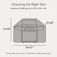thumbnail image 2 of Covermates Ultima Grill Cover - 57 Inch, Waterproof BBQ Cover, Rip-Resistant Polyester, 2 of 7