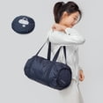 thumbnail image 3 of 25L Travel Handbag Oxford Gym Workout Bag Waterproof Overnight Tote with Compartment and Wet Pocket Foldable Large for Women Men (black color), 3 of 7