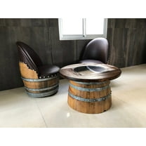 Half-Wine Barrel Coffee Table
