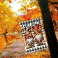 thumbnail image 5 of Fall Gnome Garden Flag 12×18 Inch Double Sided Burlap Gnome Welcome Autumn Pumpkin Flags Fall Leaves Harvest Country Seasonal Outdoor Vintage Decor Happy Thanksgiving Halloween Flag, 5 of 6