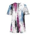 thumbnail image 5 of Summer T-Shirts for Women 2026 Trendy Floral Boho Printed Tees Casual Short Sleeve Beach Vacation Tunic Tops, 5 of 5