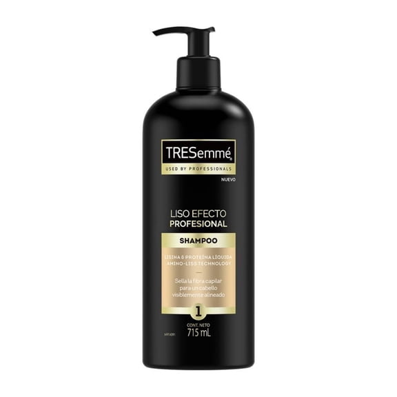 Shampoo Tresemmé liso efecto profesional 715 ml