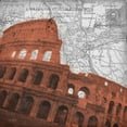thumbnail image 2 of Stimson, Diane 20x20 Black Ornate Wood Framed with Double Matting Museum Art Print Titled - Colosseum Rome, 2 of 4
