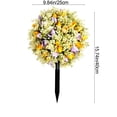 thumbnail image 3 of Rewenti Fake Tree Rose Ball Tree Outdoor Decoration Fashionable Scene Arrangement Decoration Simulation Flower, 3 of 7