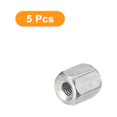 thumbnail image 3 of Unique Bargains Écrous de Couplage M3 x 0.5-Pitch 6mm Longueur, Lot de 5 Écrous de Couplage Hexagonaux en Acier Inoxydable 304, 3 of 5