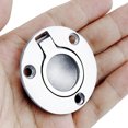 thumbnail image 3 of ziyahi Flush Pull Anneau Acier Inoxydable Argent Multifonctions Encastré Meubles Poignées de Porte Poignées Raccords, 3 of 6
