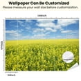 thumbnail image 3 of Peel and Stick Wallpaper Canvas XXXL bright canola field Modern Art Wall Mural Decor Self Adhesive and Removable 100in x 144in, 3 of 7