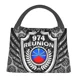 thumbnail image 4 of 974 Bolsas térmicas para el almuerzo con el escudo de armas y adornos de la Reunión para la escuela, la oficina, a prueba de fugas, para mujer, 4 of 5