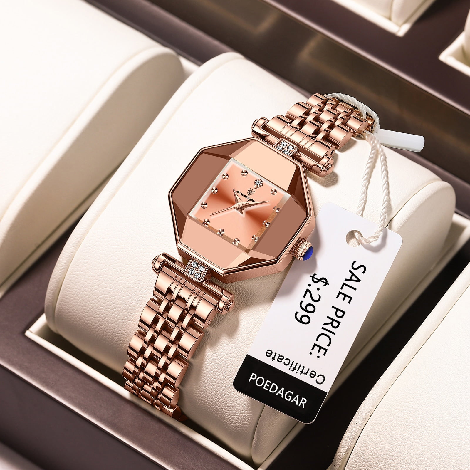 POEDAGAR Women Watch Fashion Luxury Stainless Stain 