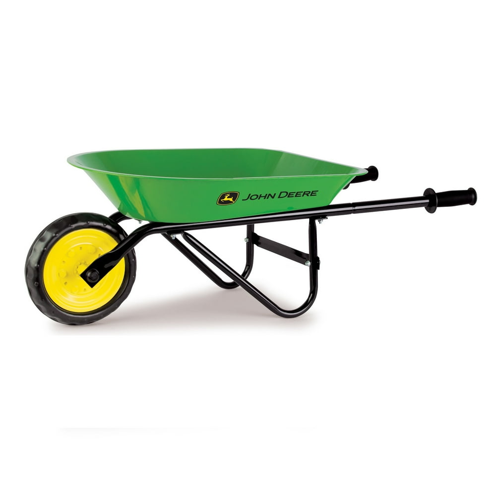 John Deere Steel Wheelbarrow Sized Right for Kids