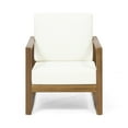 thumbnail image 4 of Mavis Outdoor Acacia Wood Club Chair with Cushions (Set of 2), 4 of 12