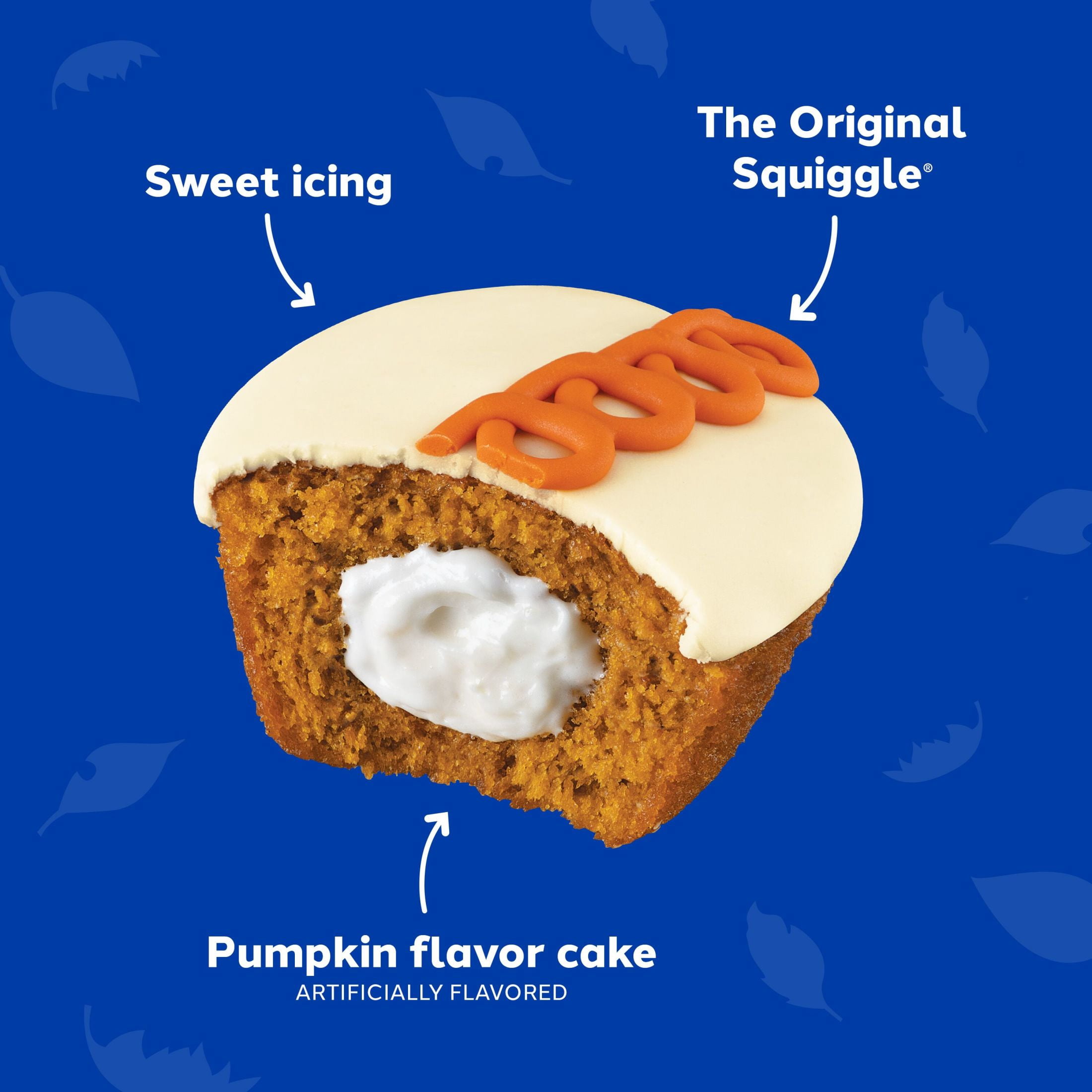 Hostess Cupcakes, Iced Pumpkin Artificially Flavored Snack Cakes, 12.7 oz Box (8 Snacks)