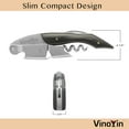 thumbnail image 4 of VinoYin Premium Waiters' Ebonywood Corkscrew, Bottle Opener and Foil Cutter, 4 of 5
